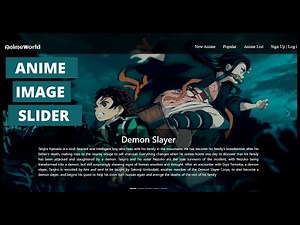 Anime Website with Image Slider || HTML, CSS & BOOTSTRAP