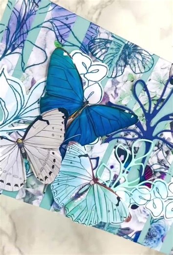 🦋Stampin UP! Splendid Thoughts Butterfly Brilliance card tutorial #shorts