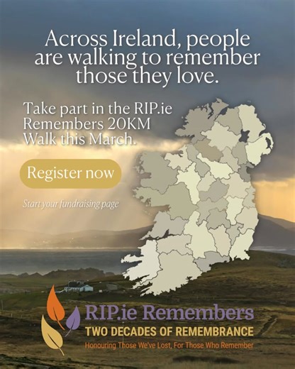 Register for the RIP.ie Remembers Walk and walk in memory of someone you love while supporting a charity and contributing to Ireland's native woodlands. Register today and create a living tribute. | RIP.ie