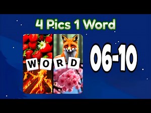 4 PICS 1 WORD Puzzle Game 2026 level 6 7 8 9 10