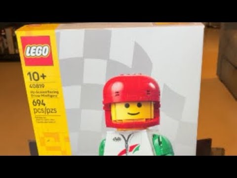 Onebrickatatime is live! Building Up-Scaled Racing Driver Minifigure