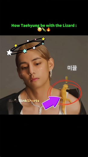 Taehyung Handling the Lizard Like a Pro While Jin and J-Hope Run for Their Lives 🤣