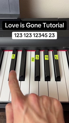 Love is Gone easy piano tutorial #piano #tutorial #easy #pianotutorial #fyp #loveisgone