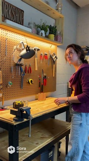 Garage Corner Mini Workshop 🛠️Small Space Big DIY Setup #AILab#GarageWorkshop#MiniWorkshop#lifehack