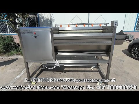 VERFOODSOLUTIONS Automatic Discharge Functioned Root Vegetable Washing Machine Maintenance Guide
