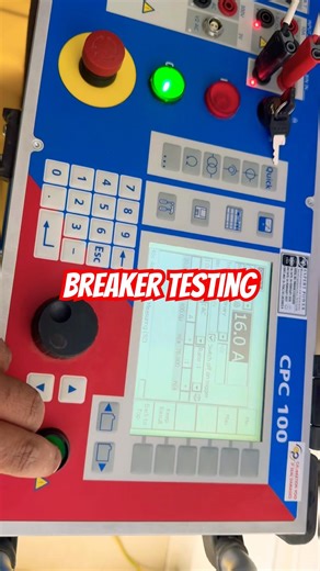 Breaker Testing with CPC 100 #shorts #tecnician #tech