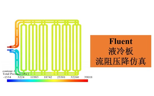 [保姆级教程]fluent锂电池包液冷板流阻压降仿真
