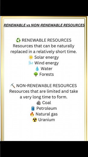 RENEWABLE vs NON-RENEWABLE RESOURCES 🌱⛏️ | EVS Made Easy | #evs#science#resources