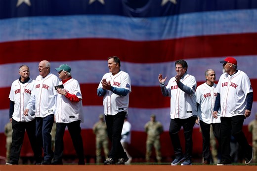 Red Sox honor 1986 American League champions prior to home opener - The Boston Globe