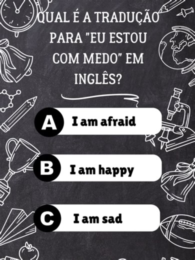 Teste suas habilidades de tradução inglês-português com este divertido quiz! Desafie-se neste quiz de vocabulário inglês, traduzindo palavras para o português. #quiz #quizzes #teste #testes #desafio #desafios #diversão #entretenimento #aprendizado #conhecimento #cultura #curiosidades #geral #viral