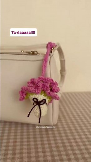 How to crochet a flower bouquet *mini* 🌸🩷| tutorial | | #crochetflowerbouquet