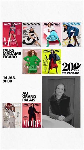 Madame Figaro Paris on Instagram: "@lefigaro fête ses 200 ans ! 👏 Nous vous donnons rendez-vous le 14 janvier à 9h30 au #GrandPalais pour assister au talk Madame Figaro, où nous y évoquerons 200 ans d’émancipation féminine à travers l’histoire de la mode et du vêtement. - Comment ce que nous portons révèle ce que nous sommes, la place que nous occupons dans la société, ou celle que l’on aimerait conquérir ? - Comment les femmes se sont-elles affranchies de tenues qui entravaient leurs mouvement