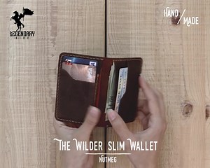 Handmade Slim Front Pocket Wallet, the Wilder Slim Wallet, Antique Leather Card Sleeve, Minimalist Personalized Card Holder - Etsy