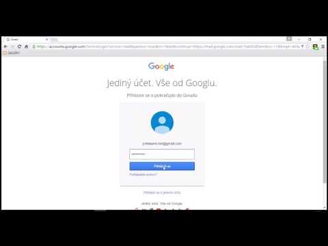 Přihlášení na Gmail