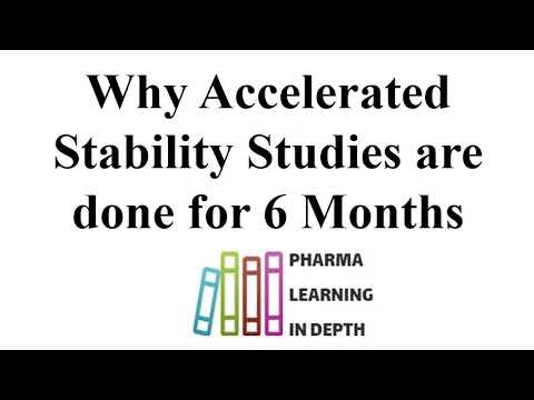 Why Accelerated Stability Studies are done for 6 Months