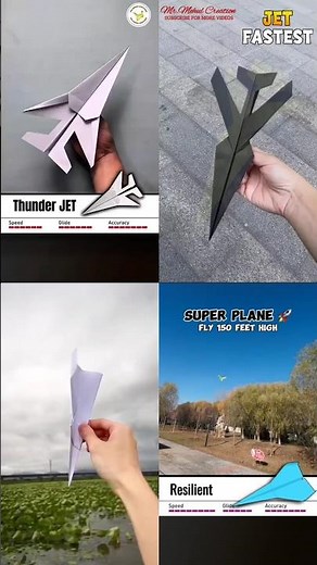 DIY Fighter Jet Paper Airplane | Easy Step-by-Step Tutorial ✈️🔥#jetpaperplane