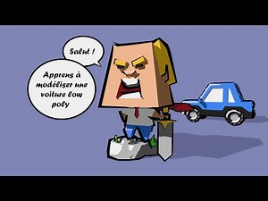 Modélise une voiture low poly dans Blender