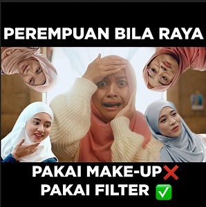665K views · 10K reactions | Bukan perempuan la kalau tak bestfriend dgn filter betul tak?? . . Bukan apa, kdg2 mesti rasa tkde confident nak tunjuk kulit wajah sebenar. So filter ni penyelamat semua wanita kat dunia okayy!! Ha, tapii, apa cite dgn indah ni pulak? Berjaya kee misi dia nak raya tahun ni tak nak pakai filter? Korang rasa dia guna apa?樂樂 . . #rayafilter #raya2022 #raya #perempuan #cantik #newvideo | MTAS Production | Facebook