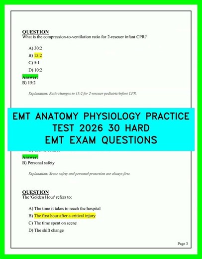EMT Anatomy & Physiology Practice Test 2026 | 30 Hard EMT Exam Questions Video (Full Practice Set)