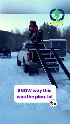 Snowmobile Ramp FAIL ❄️💀 | Roof Landing Gone Wrong