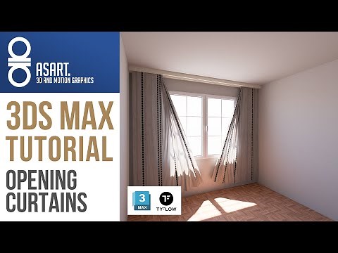 3Ds Max and tyFLOW Tutorial | Opening Curtain Cloth Simulation | No CUDA