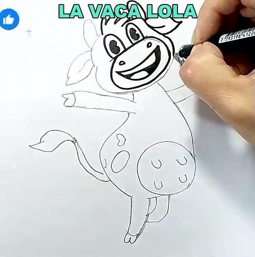 Dibujamos y Coloreamos a La Vaca Lola de Toy Cantando | Dibujos para niños