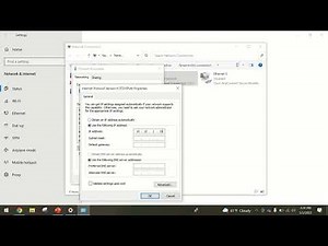Assigning a Static IP Address on Windows 10 (Useful for Network Connections with PLCs and HMIs)