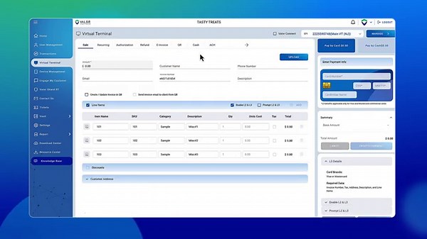 How to Set Up ACH Payments in Valor’s Virtual Terminal?