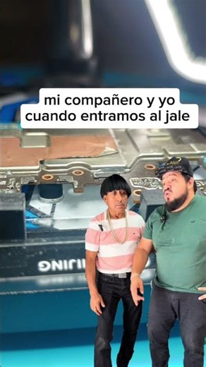 The dynamic duo #repair #humor #comedy #cellphonerepair #memes