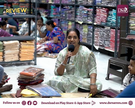 Mythili Koyam Gopal on Instagram: "Happy customer of DSR Sarees WhatsApp AI chatbot 24/7 support: DSR Chittu -93443 14545 🛒 Shop now at: www.dsrsarees.com 📱 Download Our App: DSR Sarees (dsrsarees.com/connect) 🚨 Strict Warning: Unauthorized Use of Photos 🚨 All content on this account is protected by copyright. Unauthorized use will lead to immediate legal action. #DSRSarees | #DSR | #DSRSareesToday | #DSRSareesCustomerReview | #DSRSareesReview"