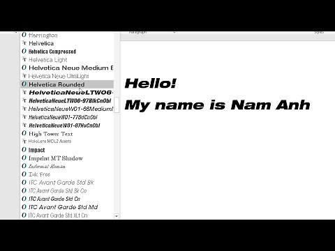 Add Helvetica Neue Font in Microsoft Word || How To Install Helvetica Neue Font in Windows 11