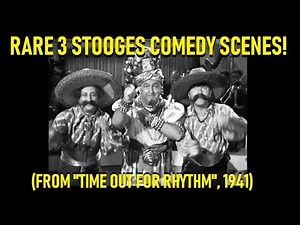 Rare Three Stooges Comedy Scenes! (From "Time Out For Rhythm", 1941)