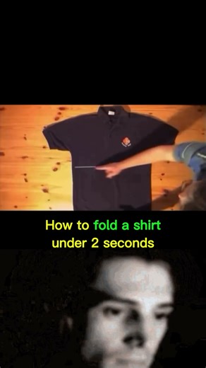How To Fold a Shirt Under 2 Seconds #shorts #tricks #ytshorts #LifeHack #tips