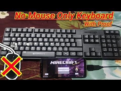 How To Play Minecraft Pocket Edition With Only Keyboard (No Mouse No Usb Hub Needed)