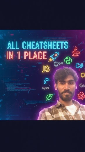 Nithin kumar on Instagram: "Preparing for coding interviews? Here’s the secret weapon → QuickRef.ME  One website with all developer cheatsheets in one place:  Python | ☕ Java |  C++ | #️⃣ C# |  JavaScript |  MySQL |  MongoDB |  Git and more Stop wasting time on Google… just search, copy & code faster! ✨ Comment cheatsheet for website link Follow @programming__life_  Save this for later & tag a friend who needs it!""