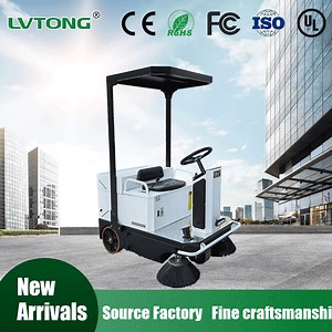 [Hot Item] Cleaning Equipment Industrial Automatic Vacuum Sweeper Machine Ride on Electric Street Road Sweeper Featuring 3 Brushes and 24V Battery