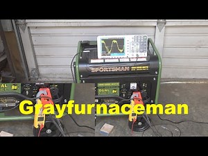 Sportsman 4000 portable generator load test and sine wave