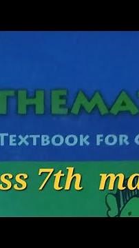 Ncert maths class 7 chapter 1 exercise 1.1maths class 7th chapter 1