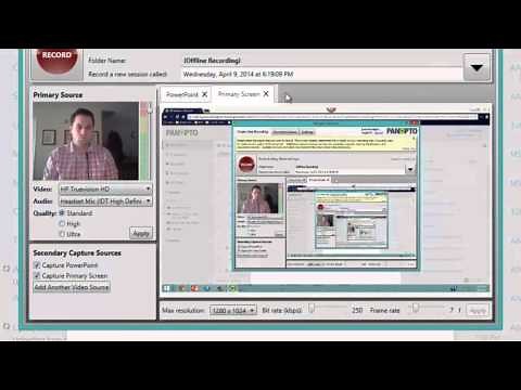 Creating a Narrated Presentation on Panopto