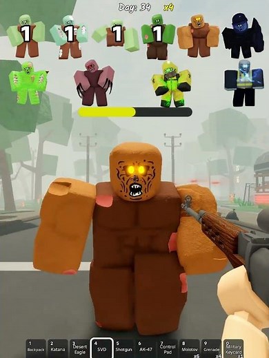 svd vs zombies roblox survive the apocalypse😳#survivetheapocalypse #roblox
