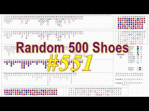 Baccarat Simulator (606) - Random 500 Shoes (551) 百家乐模拟器,百家乐记录表 바카라 출목(6매,중국점) (606) - 랜덤슈 (551)