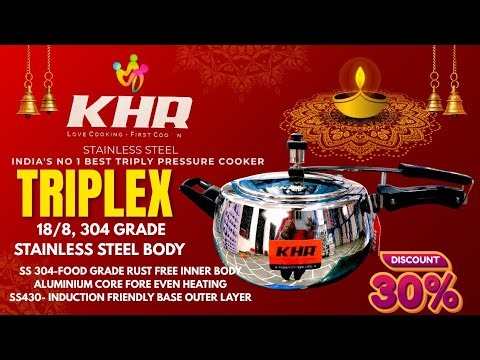 The special tri-ply construction (Stainless Steel + Aluminum + Stainless Steel) gives you