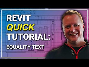 Revit QUICK Tutorial - Equality Dimension Text (EQ)