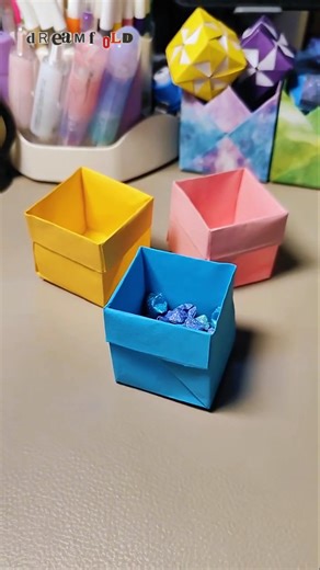 Origami Paper Box #diy #craft
