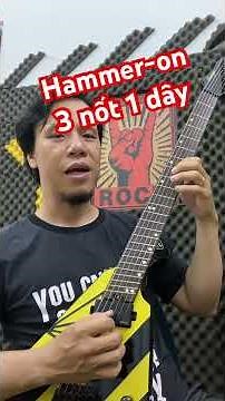 Hammer-on exercise 3 notes on 1 string is very effective