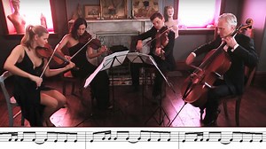 The iconic ‘James Bond’ theme, but it’s played by a string quartet