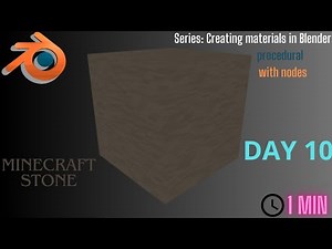 How to Create Minecraft Stone Texture in Blender with Nodes