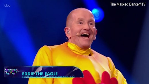 The Masked Dancer Rubber Chicken revealed as Eddie 'The Eagle' Edwards