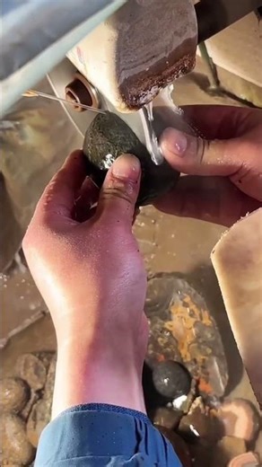 Hidden Amethyst? 💎 Cutting Open a Weird Purple Geode!