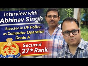 Interview with Abhinav Singh || Got 27th Rank in UPP Computer Operator #computeroperator2024